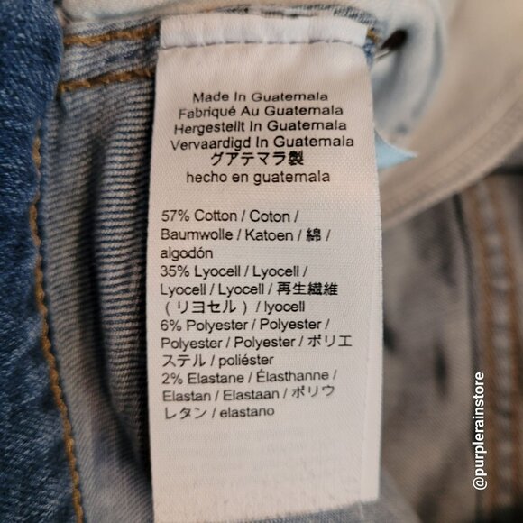 Madewell Jeans 27 Button Fly Skinny 10" High Rise Tummy Control Dewitt Wash - Picture 6 of 13